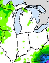Precipitation forecast for May 25 – June 1.